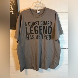 Gray “Coast Guard Retired” tee-shirt